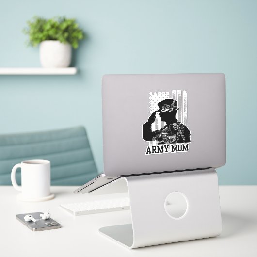 Sticker Armée mère (Ordinateur portable sur le bureau)