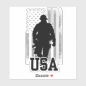 Sticker Armée USA (Feuille)