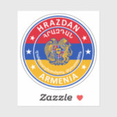 Sticker Arménie, Hrazdan (Feuille)