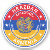 Sticker Arménie, Hrazdan (Devant)