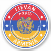 Sticker Arménie, Ijevan (Devant)