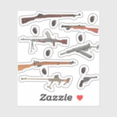 Sticker Armes 2ÈME GUERRE MONDIALE britanniques (Feuille)