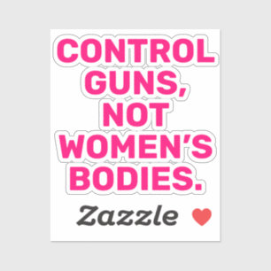 Sticker Armes de contrôle Pas de corps féminin rose chaud 