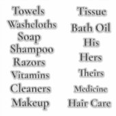 Sticker Armoire de salle de bain Vinyl personnalisable (Devant)