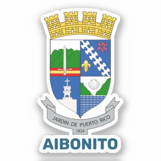Sticker Armoiries - Aibonito, Porto Rico (Recto)