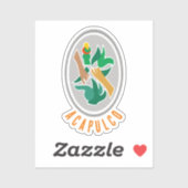 Sticker Armoiries d'Acapulco, Mexique (Feuille)