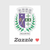 Sticker Armoiries d'Adjuntas, Porto Rico (Feuille)