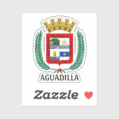 Sticker Armoiries d'Aguadilla, Porto Rico (Feuille)
