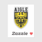 Sticker Armoiries d'Aigle, Suisse (Feuille)