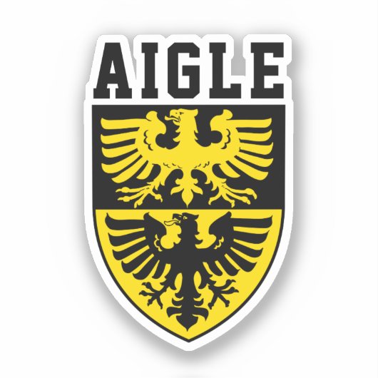 Sticker Armoiries d'Aigle, Suisse (Recto)