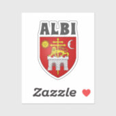 Sticker Armoiries d'Albi, France (Feuille)