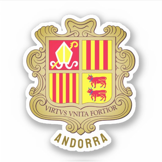 Sticker Armoiries d'Andorre (Devant)