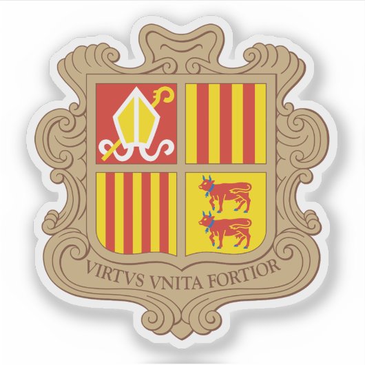 Sticker Armoiries d'Andorre (Devant)