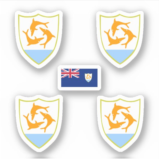 Sticker Armoiries d'Anguilla (Devant)