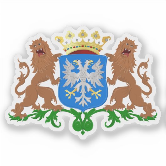Sticker Armoiries d'Arnhem, la Pays-Bas (Devant)