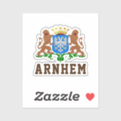 Sticker Armoiries d'Arnhem, Pays-Bas (Feuille)