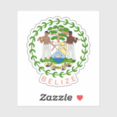 Sticker Armoiries de Belize (Feuille)
