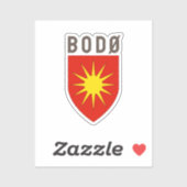 Sticker Armoiries de Bodø - NORVÈGE (Feuille)