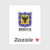 Sticker Armoiries de Bogotá, la Colombie (Feuille)