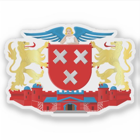 Sticker Armoiries de Breda, la Pays-Bas (Devant)