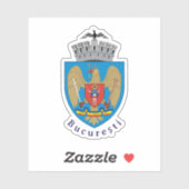 Sticker Armoiries de Bucarest, Roumanie (Feuille)