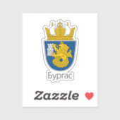 Sticker Armoiries de Burgas, Bulgarie (Feuille)