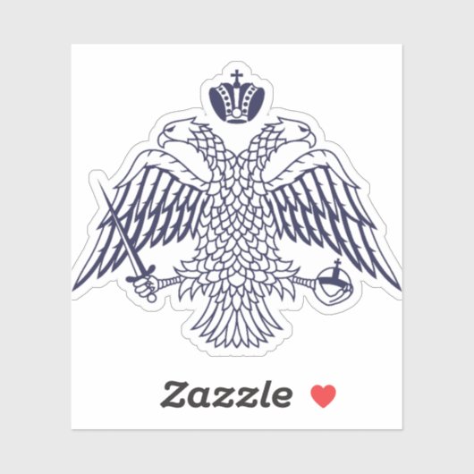 Sticker Armoiries de Byzance (Feuille)