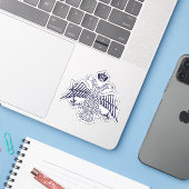 Sticker Armoiries de Byzance (Ordinateur portable avec iPhone)