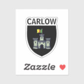 Sticker Armoiries de Carlow (ville), République d'Irlande (Feuille)