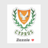 Sticker Armoiries de CHYPRE (Feuille)
