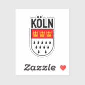 Sticker Armoiries de Cologne (Allemagne) (Feuille)