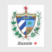 Sticker Armoiries de Cuba (Feuille)