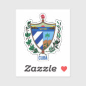 Sticker Armoiries de Cuba (Feuille)