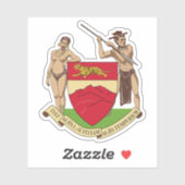 Sticker Armoiries de Da Lat (Dalat), Vietnam (Feuille)