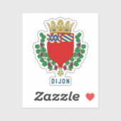 Sticker Armoiries de Dijon, France (Feuille)