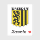 Sticker Armoiries de Dresde, Allemagne (Feuille)