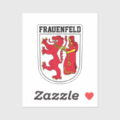 Sticker Armoiries de Frauenfeld, Suisse (Feuille)
