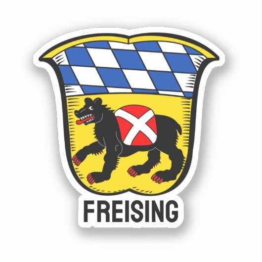 Sticker Armoiries de Freising, Allemagne (Recto)