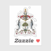 Sticker Armoiries de Glasgow, ÉCOSSE (Feuille)