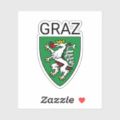 Sticker Armoiries de Graz - AUTRICHE (Feuille)
