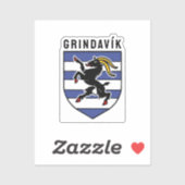 Sticker Armoiries de Grindavík - Islande (Feuille)