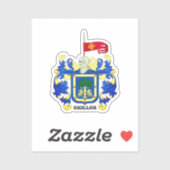 Sticker Armoiries de Guadalajara, Mexique (Feuille)