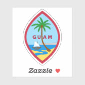 Sticker Armoiries de Guam (Feuille)