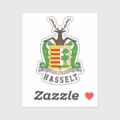 Sticker Armoiries de Hasselt, Belgique (Feuille)