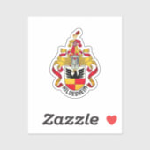 Sticker Armoiries de Hildesheim, Allemagne (Feuille)