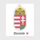 Sticker Armoiries de Hongrie (Feuille)