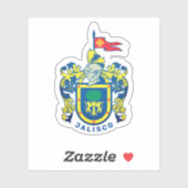 Sticker Armoiries de Jalisco, Mexique (Feuille)