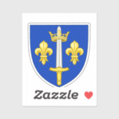 Sticker Armoiries de Jeanne d'Arc (Feuille)
