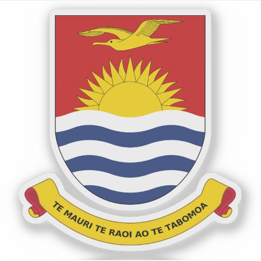 Sticker Armoiries de Kiribati (Devant)