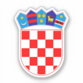 Sticker Armoiries de la Croatie (Recto)